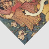 "Damayanti en de Swan" van Warwick Goble Tissuepapier (Detail)