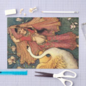 "Damayanti en de Swan" van Warwick Goble Tissuepapier (Craft)