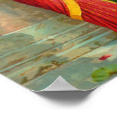 Damayanti en Swan door Raja Ravi Varma Poster (Hoek)