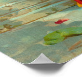 Damayanti en Swan door Raja Ravi Varma Poster (Hoek)