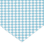 dambord blauw wit tafelkleed (Gekanteld)