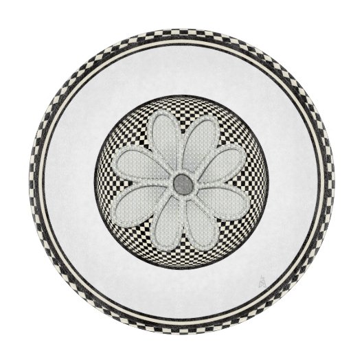 dambord Daisy Charcuterie Board Snijplank (Voorkant)