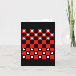 Dambord dambordspellen Zwart en rood Hal Kaart