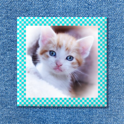 Dambord Foto Frame Knop Vierkante Button 5,1 Cm