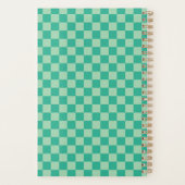 Dambord Jungle Groen Retro Patroon 2026 Planner (Achterkant)
