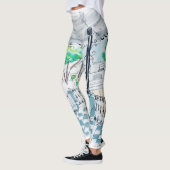 Dambord Paviljoen Park Uitzicht Leggings (Links)