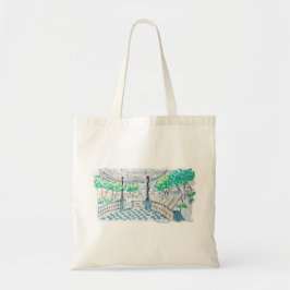 Dambord Paviljoen Park Uitzicht Tote Bag