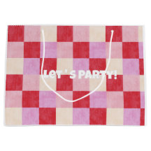 dambord valentijn plaid rood roze crème preppy