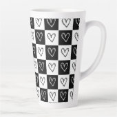 dambordharten latte mok (Rechts)