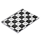 dambordharten notitieboek (Linkerzijde)