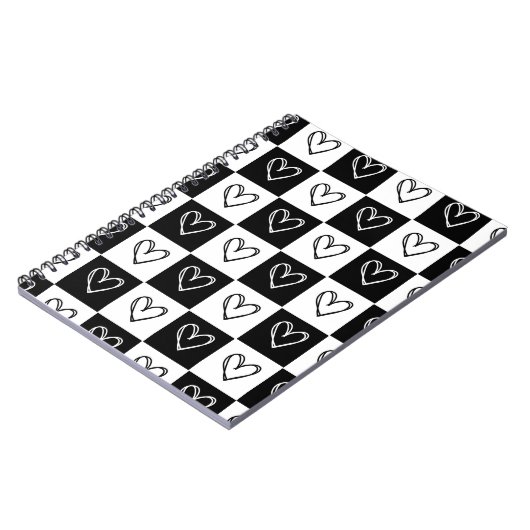 dambordharten notitieboek (Linkerzijde)