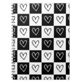 dambordharten notitieboek (Voorkant)