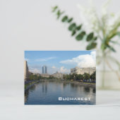 Dambovita rivier - Boekarest Briefkaart (Staand voorkant)