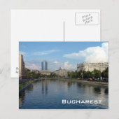 Dambovita rivier - Boekarest Briefkaart (Voorkant / Achterkant)