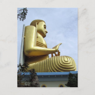 Dambulla Boeddha zijde Briefkaart