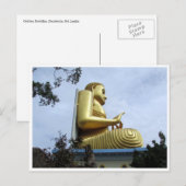 dambulla golden buddha briefkaart (Voorkant / Achterkant)