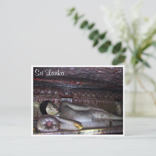 dambulla grove buddha briefkaart (Staand voorkant)