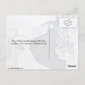 Dame aan de theetafel van Mary Cassatt Briefkaart (Achterkant)