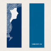 Dame - Aangepaste kleuren mini-Bladwijzer Mini Visitekaartjes (Voorkant /achterkant)