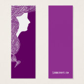 Dame - Aangepaste kleuren mini-Bladwijzer Mini Visitekaartjes (Voorkant /achterkant)