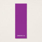 Dame - Aangepaste kleuren mini-Bladwijzer Mini Visitekaartjes (Achterkant)