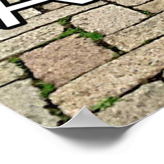 Dame alien op mobiele telefoon tijdens de invasie poster (Hoek)