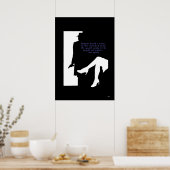 Dame and a Doorway - noir print (Keuken)