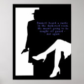 Dame and a Doorway - noir print (Voorkant)