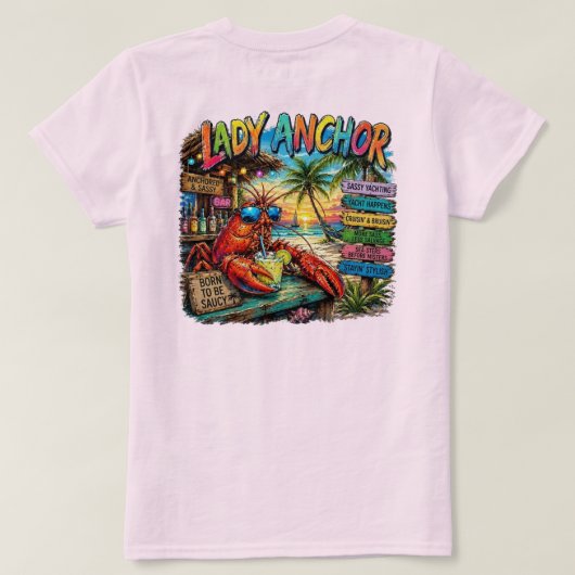 Dame Anker T-shirt (Design achterkant)