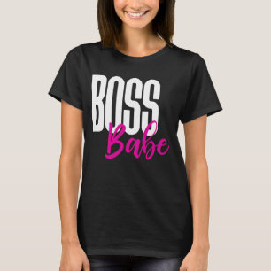 Dame Baas Ondernemer Motivatie Succes Gestreept T-shirt