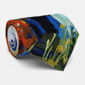 Dame bij het meer stropdas (Opgerold)