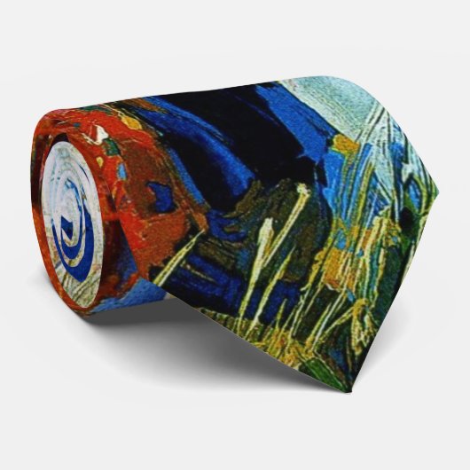 Dame bij het meer stropdas (Opgerold)