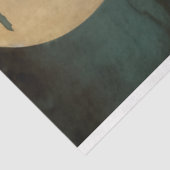 Dame bij maanlicht, Art Nouveau Decoupage Tissuepapier (Detail)