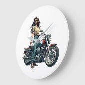 Dame Biker Grote Klok (Hoek)