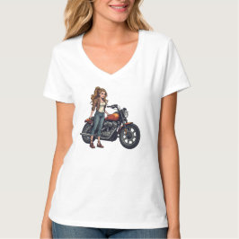 Dame Biker T-shirt