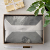  Dame Black en White Tissuepapier (Geschenk)