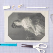  Dame Black en White Tissuepapier (Craft)