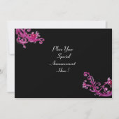 DAME BLAUWE MASKER Maskerade Feest Rood Draaiend Z Kaart (Achterkant)