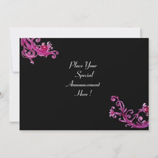 DAME BLAUWE MASKER Maskerade Feest Rood Draaiend Z Kaart (Achterkant)