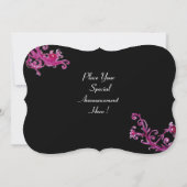 DAME BLAUWE MASKER Masquerade Feest, Rood Zwart Bl Kaart (Achterkant)