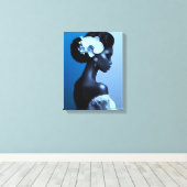 Dame Blue Canvas Afdruk (Insitu (Houten vloer))