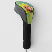 dame bovenaan golfheadcover (Schuin)