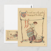   dame briefkaart (Voorkant / Achterkant)