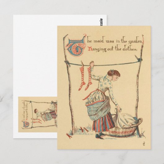   dame briefkaart (Voorkant / Achterkant)