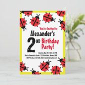 Dame Bug Animal Kind Birthday Party Kaart (Staand voorkant)