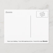 Dame bug in madeliefje briefkaart (Achterkant)