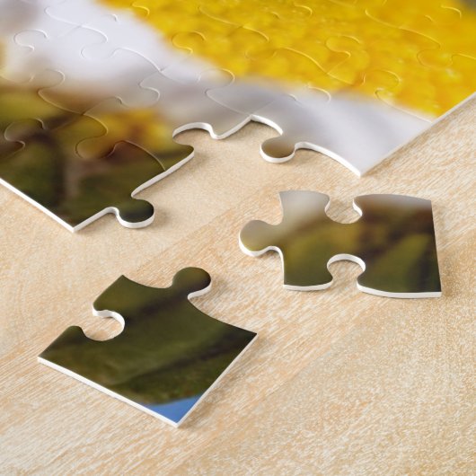 Dame bug in madeliefje legpuzzel (Zijkant)