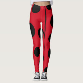 Dame Bug Red en zwart design Leggings