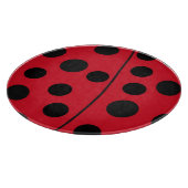 Dame Bug Red en zwart design Snijplank (Hoek)