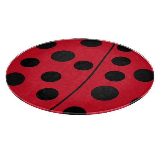 Dame Bug Red en zwart design Snijplank (Hoek)